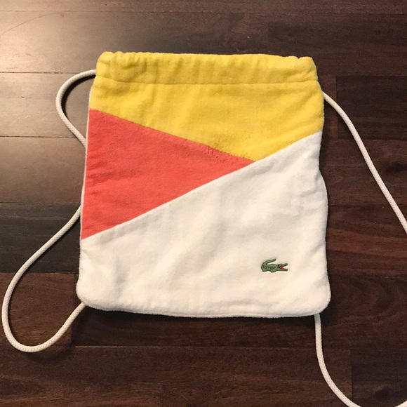 lacoste drawstring bag